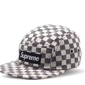 Supreme Monochrome Checkered Hat